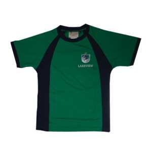 Lakeview School Sport Tee Emerald/Navy